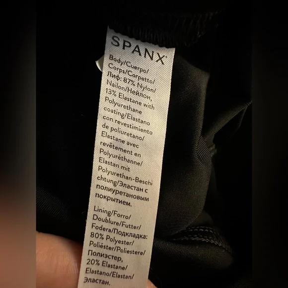 SPANX BUNDLE of 2Women’s Faux Leather Legging in Black Size Large